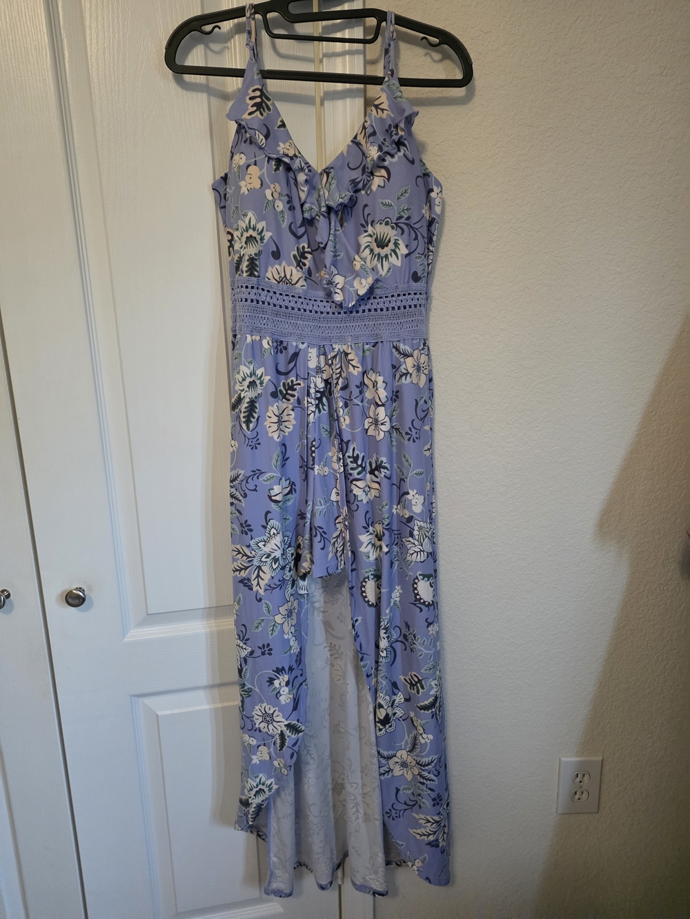 Floral Lavender High-Low Dress